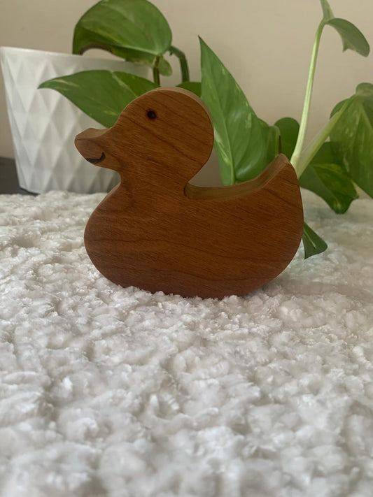 Toy Duck - Cherry Wood